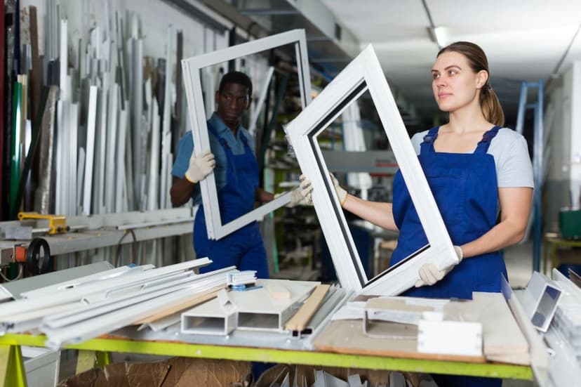 Équipe artisans vitriers